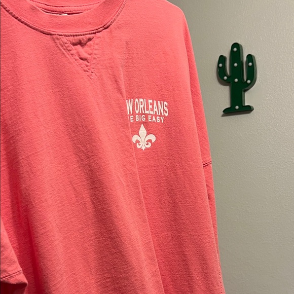 Comfort Colors Women's Long Sleeve Jersey - Coral - Picture 12 of 13